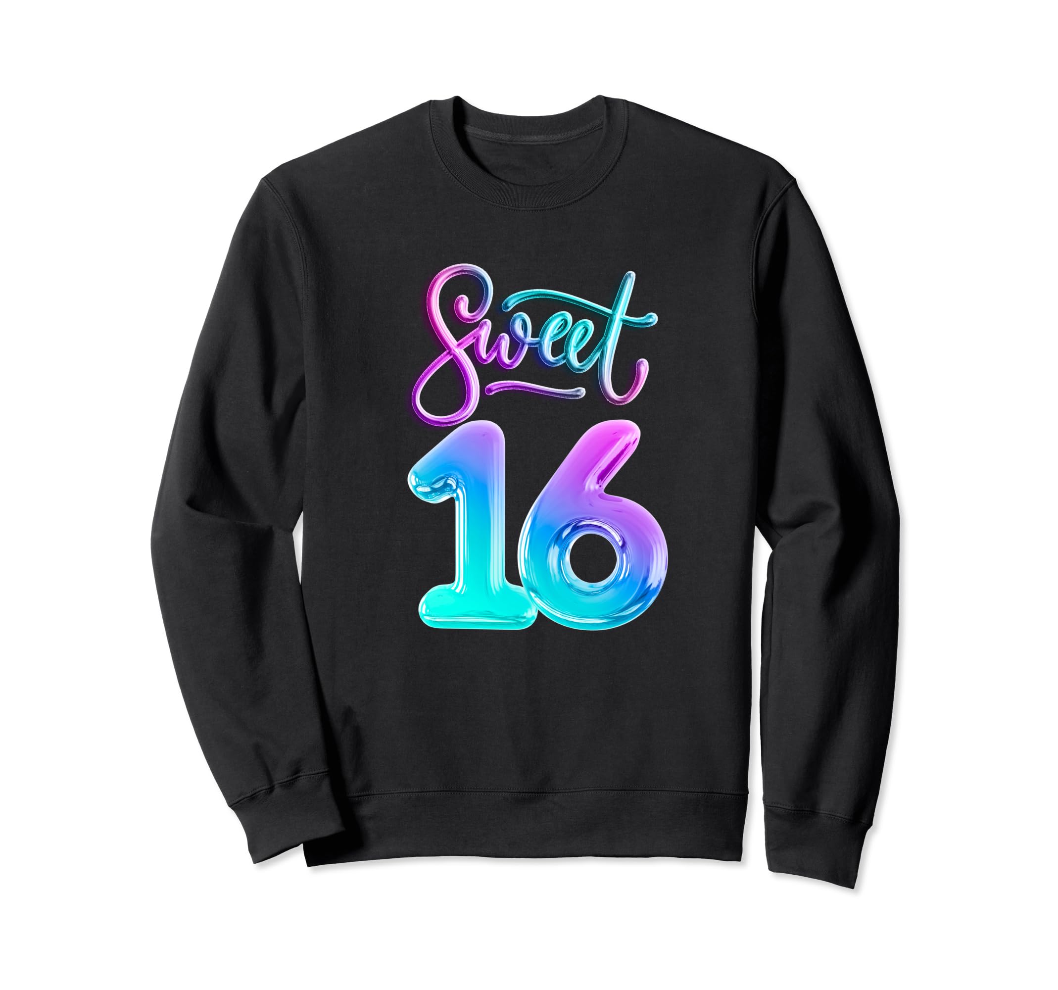 Ombre Typography Sixteenth 16Th Sweatshirt - Unique Graphic for Adults - T-Shirt, Sweatshirt, Hoodie
