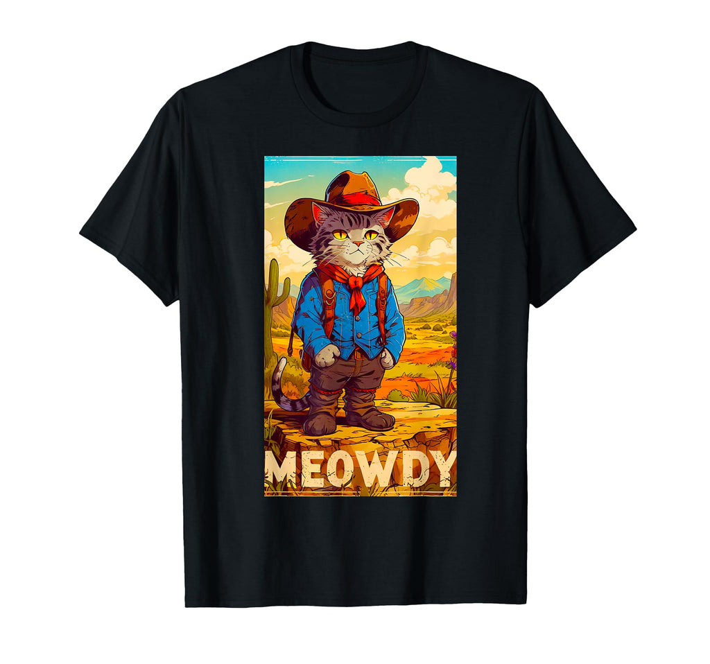 Meowdy Partner Funny Country Side T-Shirt - Minimalist Print for Adults - T-Shirt, Sweatshirt, Hoodie