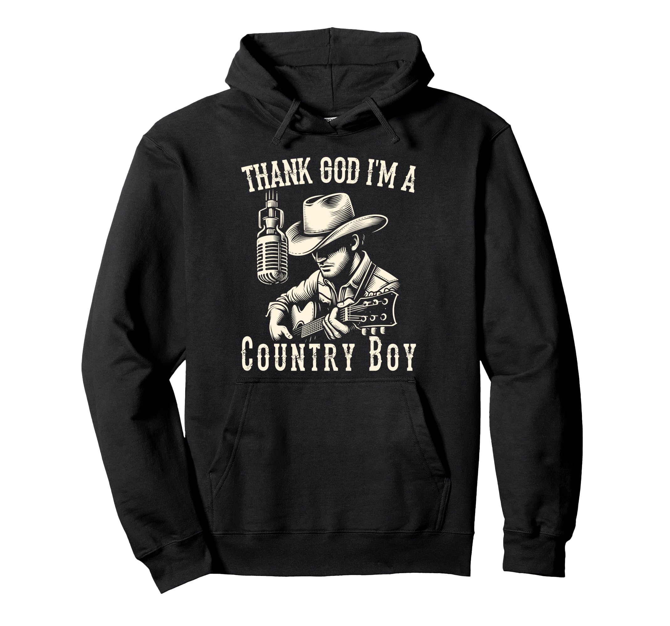 Thank God Im Country Music Cowboy Western Hoodie - Unique Graphic Men Women - T-Shirt, Sweatshirt, Hoodie