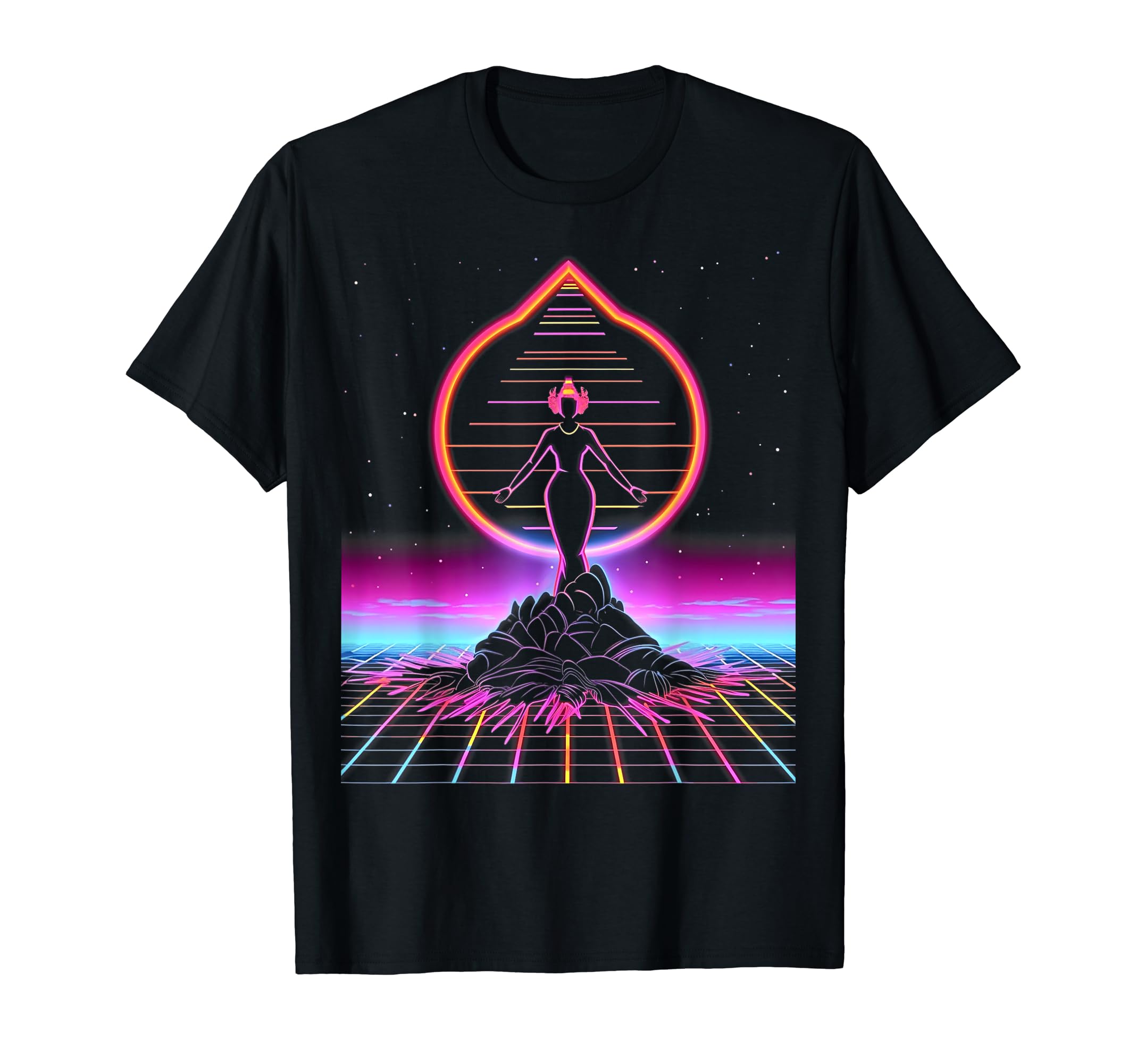 Synthwave Alien Cyberpunk 80S Sci Fi 20 T-Shirt - Graphic Print Men Women - T-Shirt, Sweatshirt, Hoodie