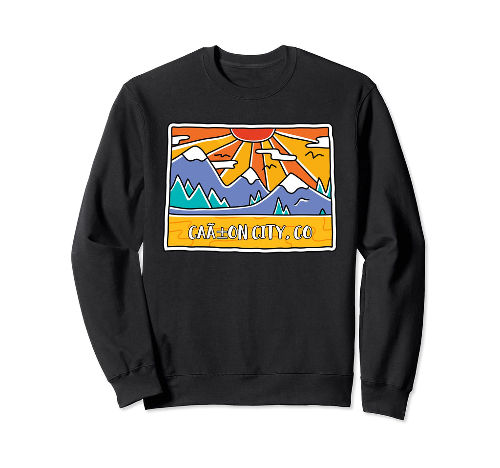 Ca City Co Colorado Mountains Sweatshirt - Trendy Graphic for Adults - T-Shirt, Sweatshirt, Hoodie