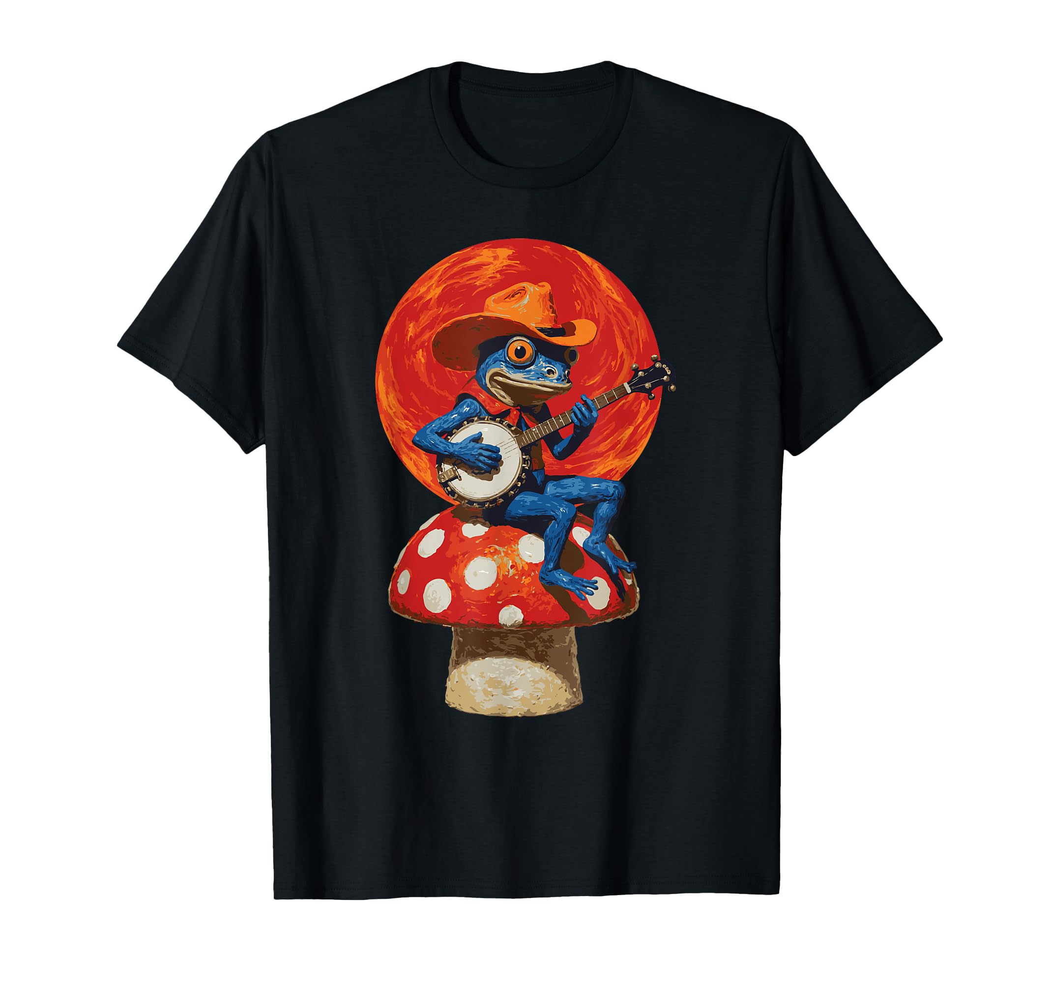 American Starry Night Tattoo Flash Frog T-Shirt - Graphic Print for Adults - T-Shirt, Sweatshirt, Hoodie
