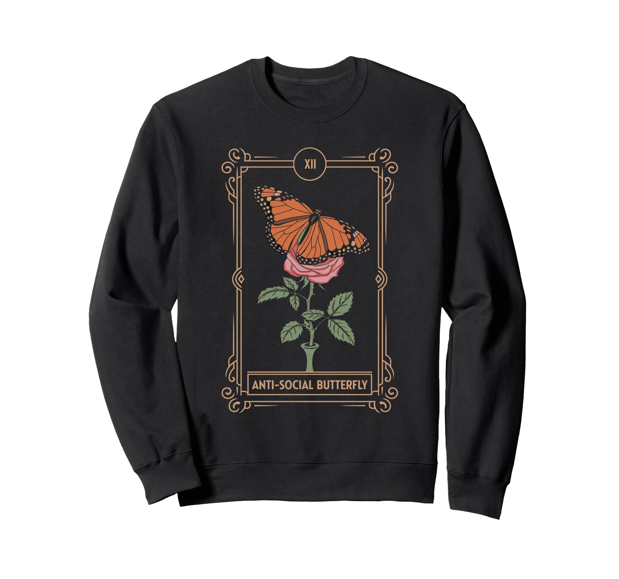Anti Social Butterfly Tarot Sweatshirt - Graphic Print Unisex - T-Shirt, Sweatshirt, Hoodie