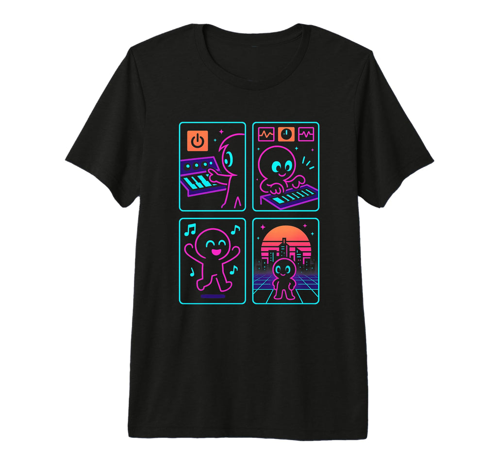 80S Synthwave Tri Blend T-Shirt - Aesthetic Graphic Men Women - T-Shirt, Sweatshirt, Hoodie