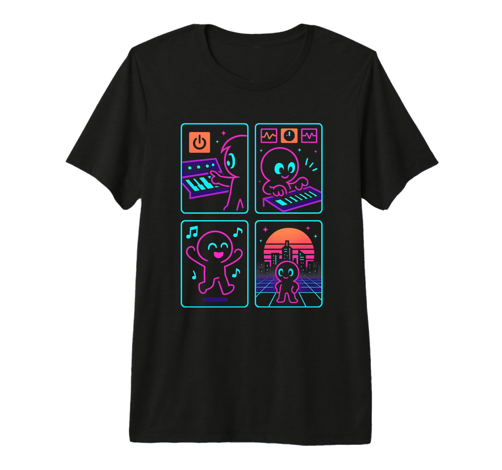 80S Synthwave Tri Blend T-Shirt - Aesthetic Graphic Men Women - T-Shirt, Sweatshirt, Hoodie