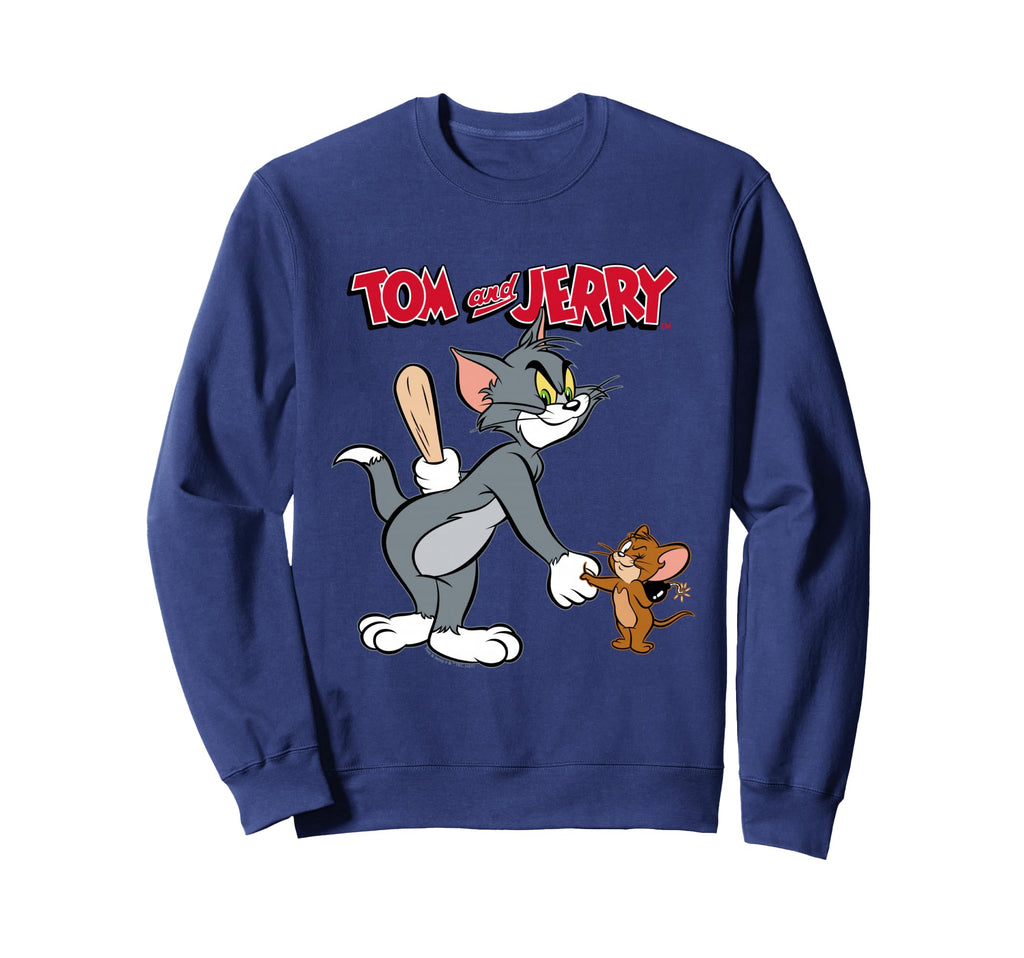 Tom And Jerry Hand Shake Sweatshirt - Casual Everyday Wear Men Women - T-Shirt, Sweatshirt, Hoodie