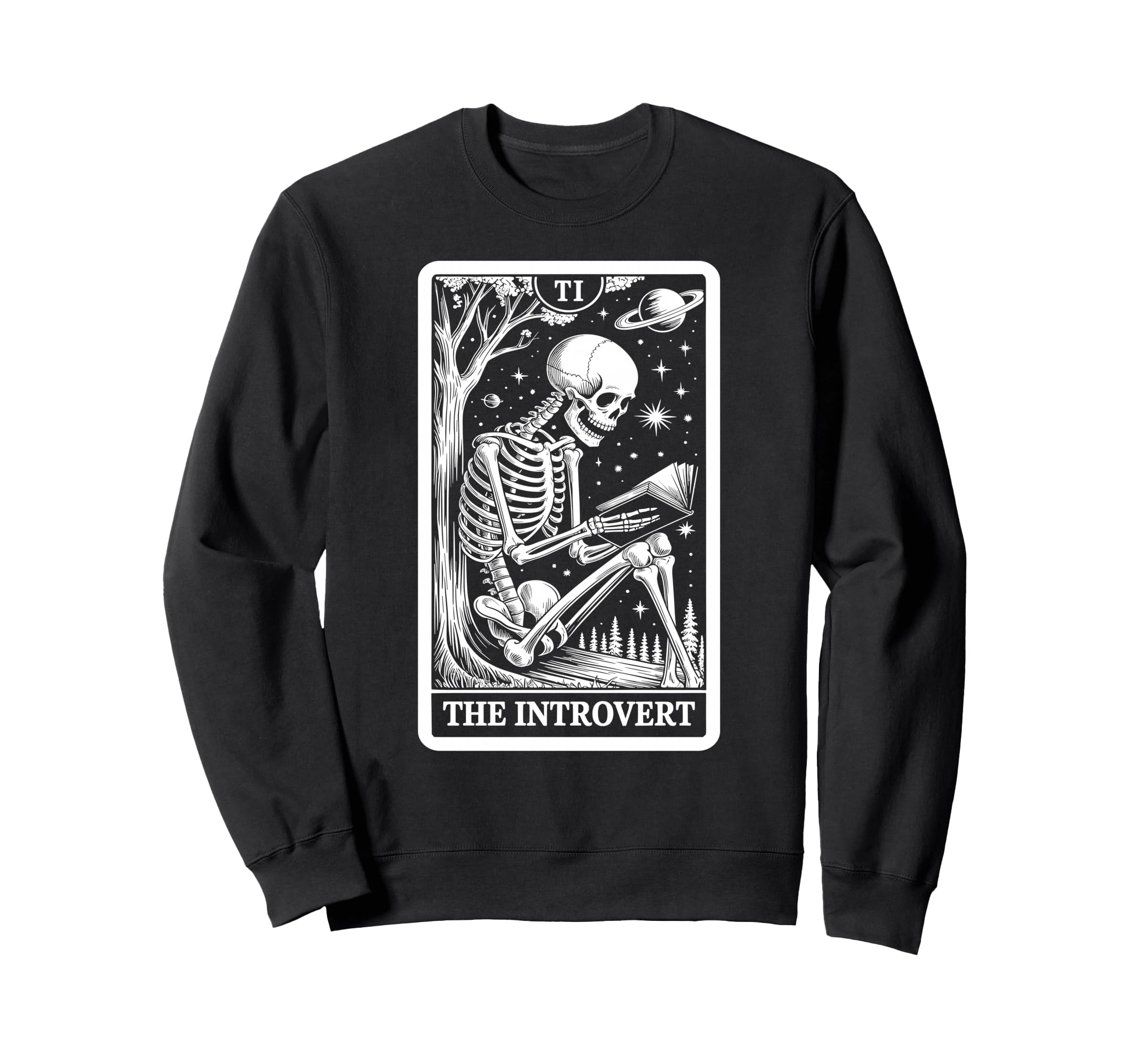 Introvert Tarot Indoorsy Antisocial Sweatshirt - Trendy Graphic Unisex - T-Shirt, Sweatshirt, Hoodie
