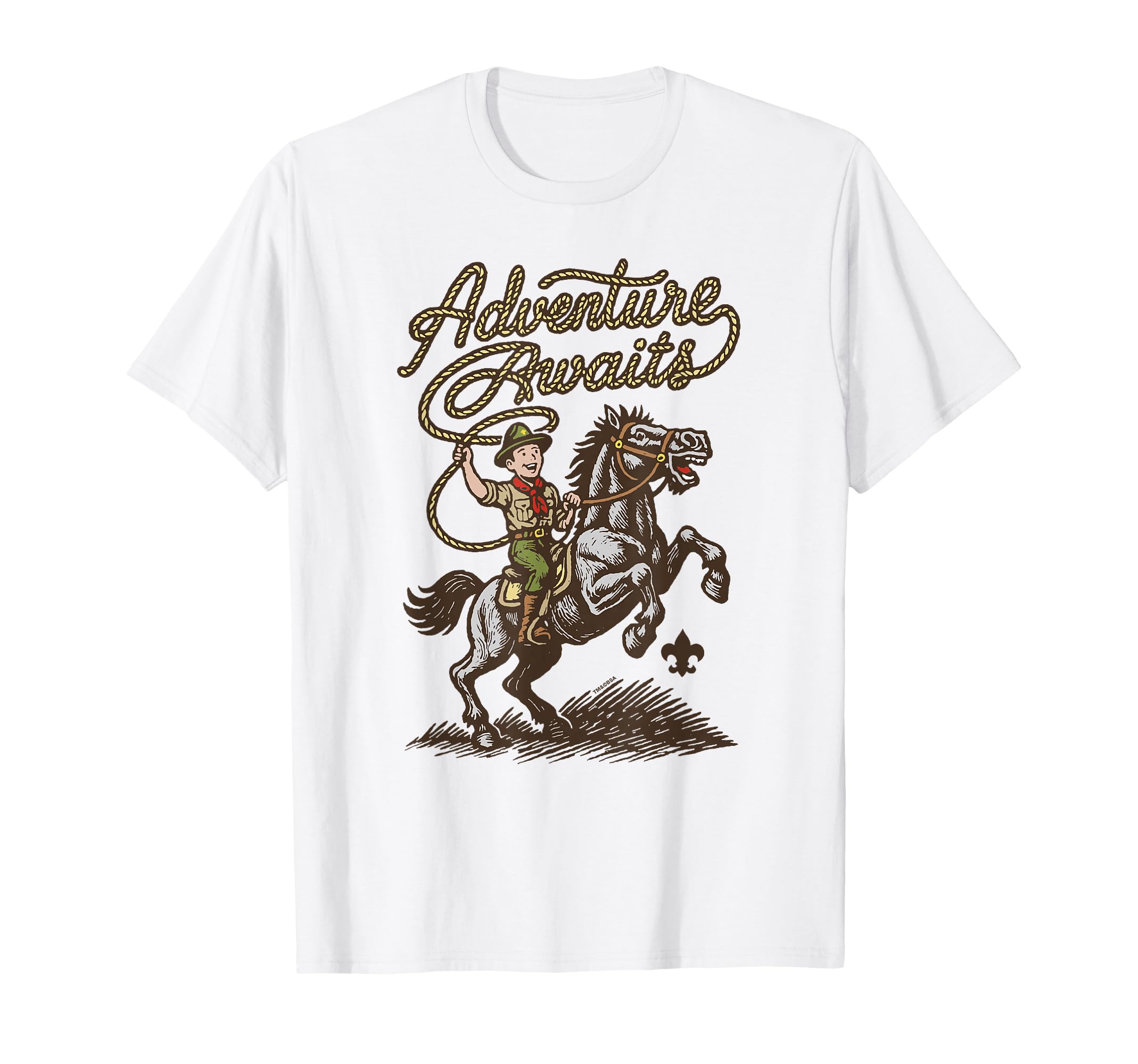 Adventure Awaits Scouting America T-Shirt - Novelty Apparel for Adults - T-Shirt, Sweatshirt, Hoodie
