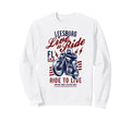 Leesburg Florida Usa Motorcycle Sweatshirt - Custom Art Print Men Women - T-Shirt, Sweatshirt, Hoodie