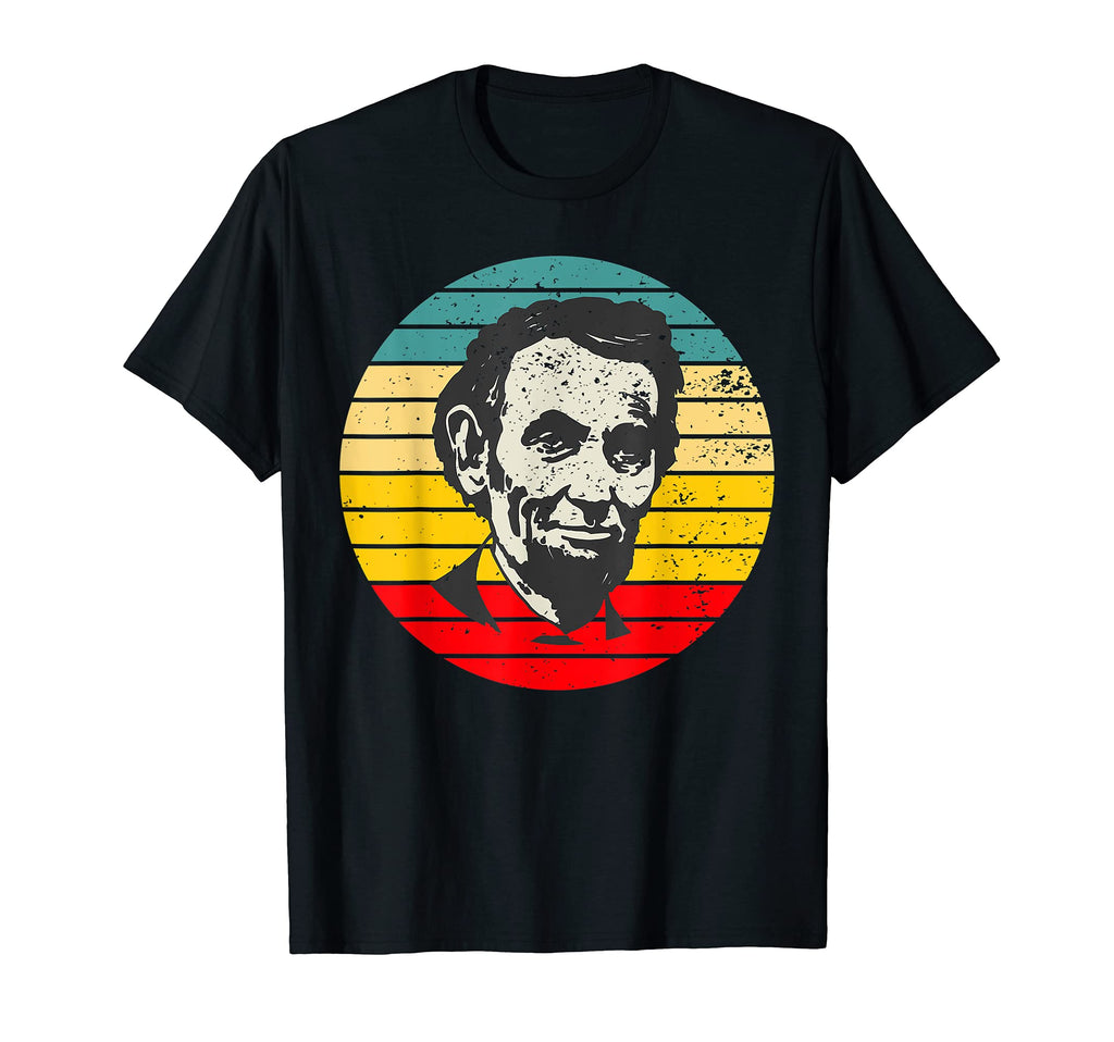 4Th July Sunset Abe Abraham Lincoln T-Shirt - Minimalist Print for Adults - T-Shirt, Sweatshirt, Hoodie