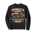 Motorcycle Biker Motorcycle Dude Sweatshirt - Custom Art Print Men Women - T-Shirt, Sweatshirt, Hoodie