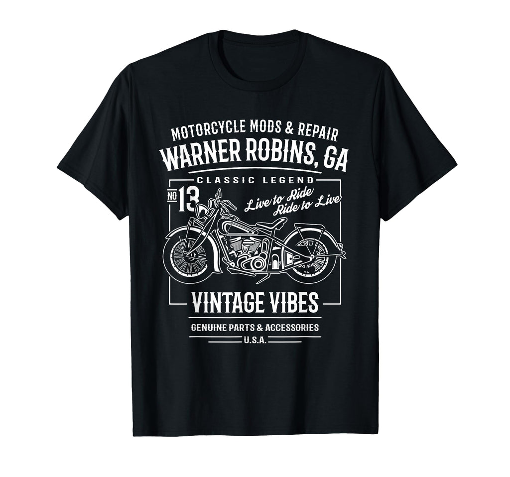 Warner Robins Ga Usa Motorcycle T-Shirt - Streetwear Style Unisex - T-Shirt, Sweatshirt, Hoodie
