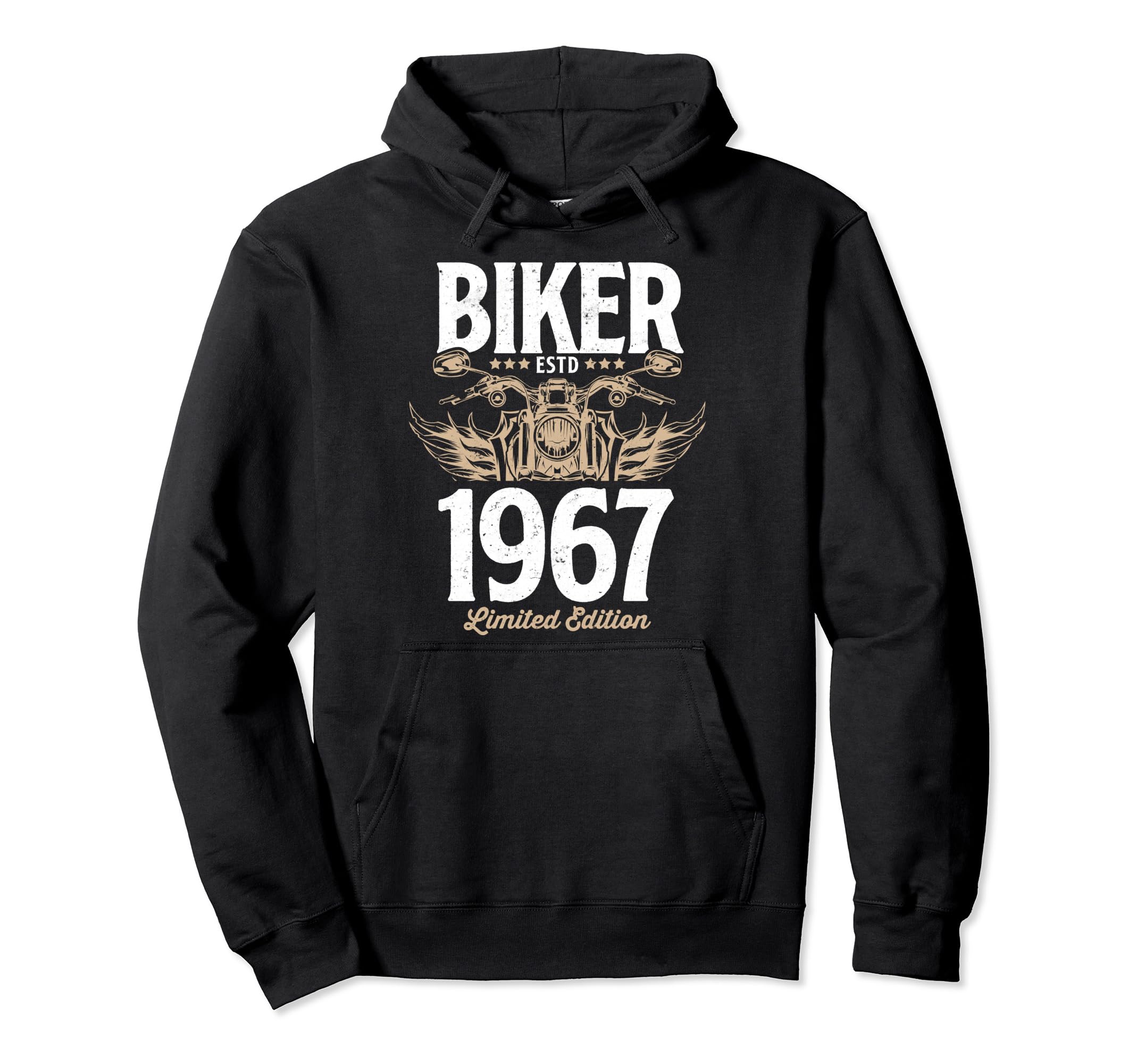 Biker Motorcycle Lover Born 1967 Hoodie - Unique Graphic for Adults - T-Shirt, Sweatshirt, Hoodie