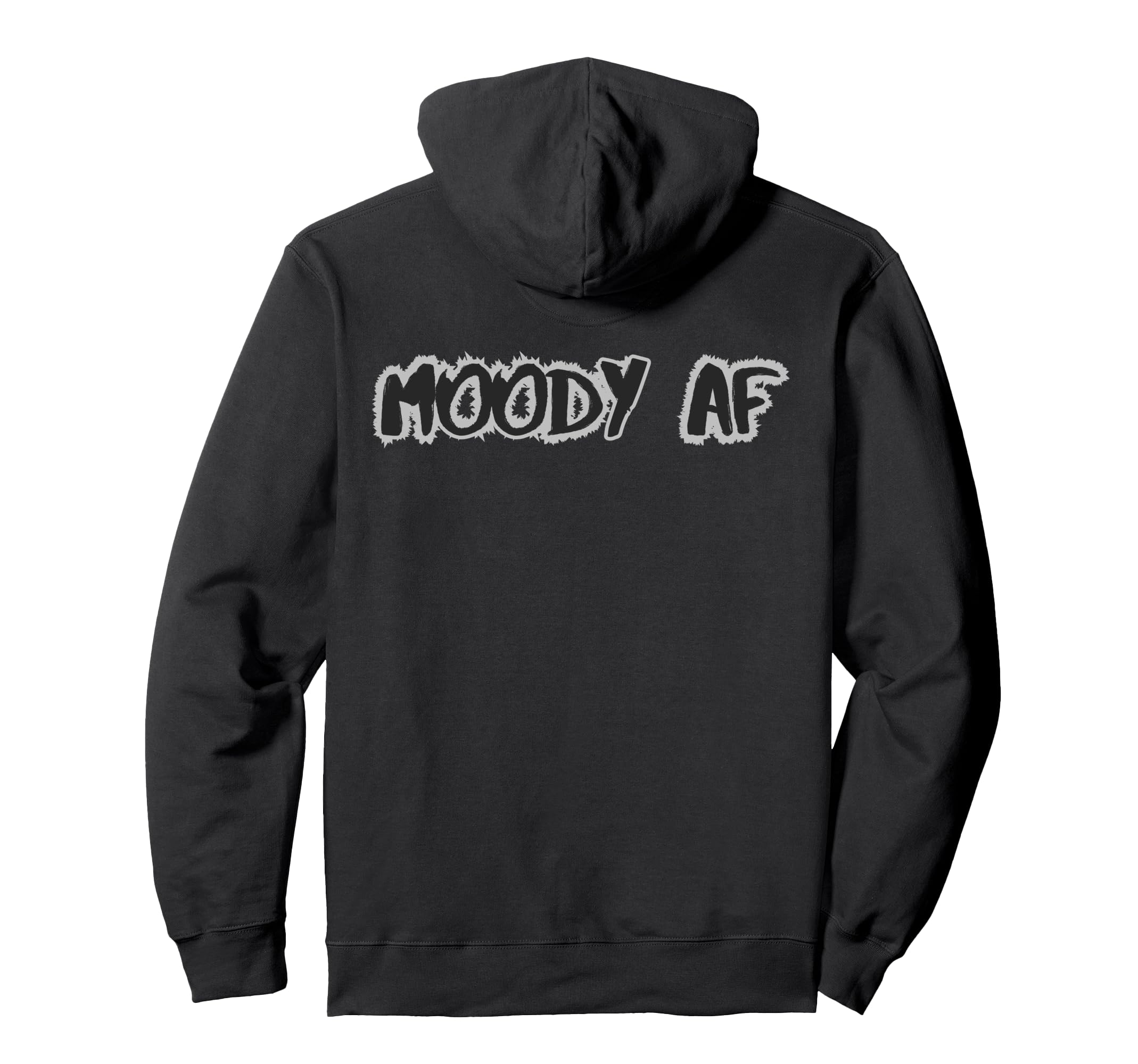 Moody Af Emotional Damage Overthinkers Hoodie - Graphic Print for Adults - T-Shirt, Sweatshirt, Hoodie