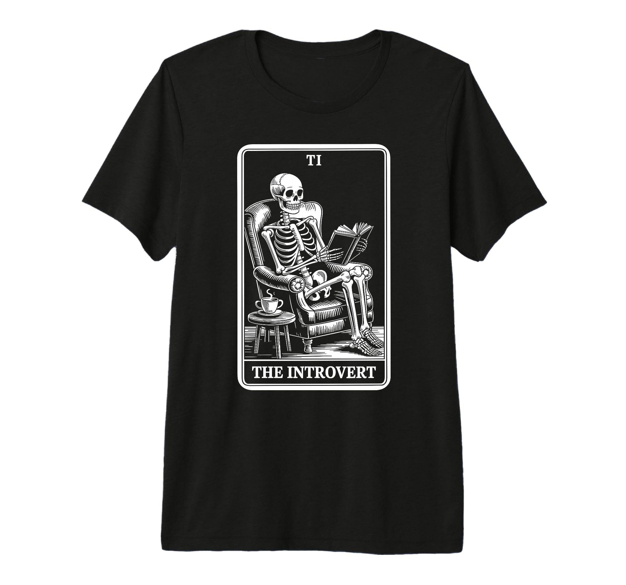Introvert Tarot Indoorsy Antisocial Funny T-Shirt - Graphic Print Unisex - T-Shirt, Sweatshirt, Hoodie
