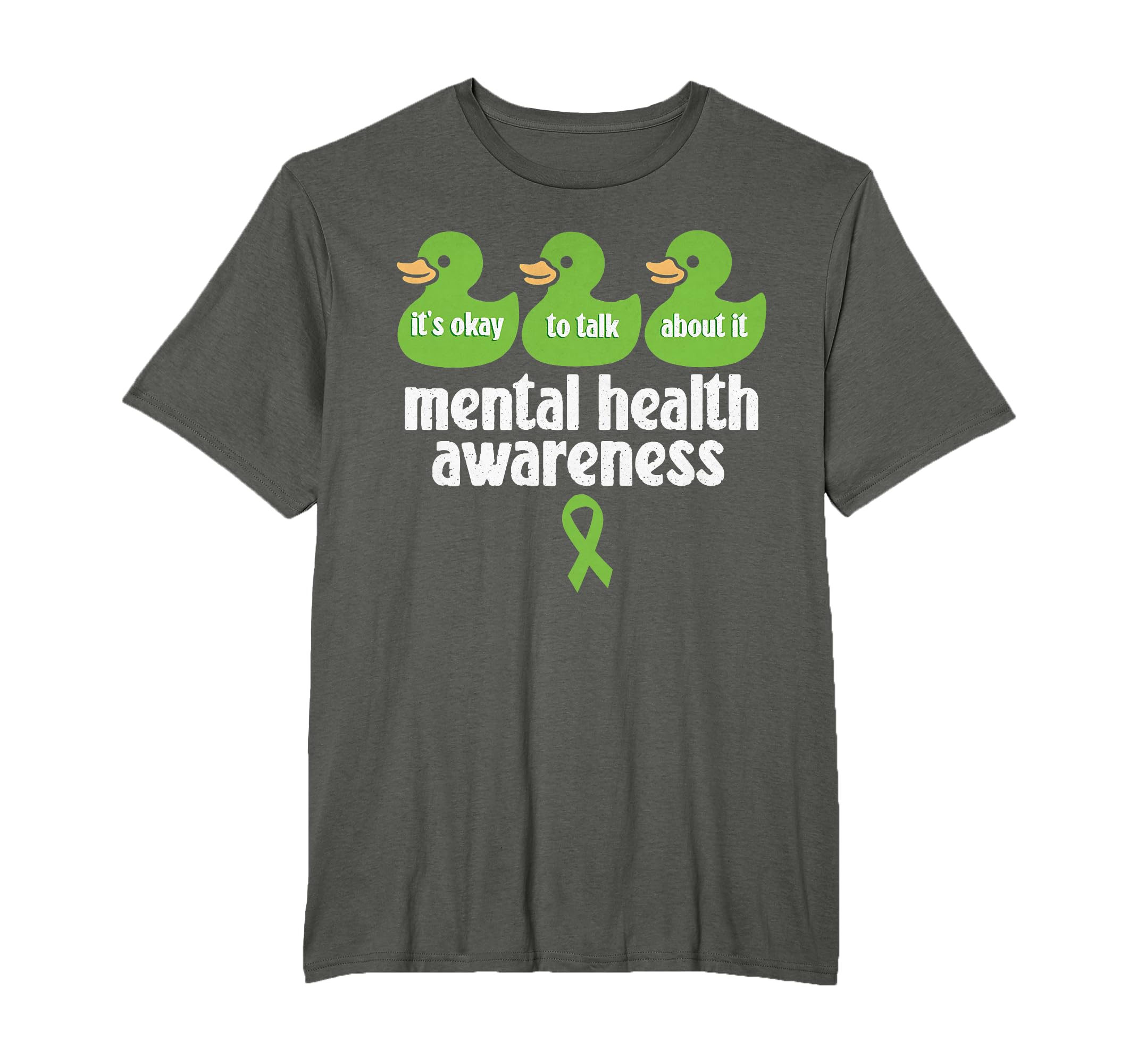 Mental Health Awareness Rubber Duck T-Shirt - Unique Graphic Men Women - T-Shirt, Sweatshirt, Hoodie