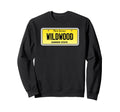 Wildwood Nj License Plate Beach Sweatshirt - Minimalist Print Unisex - T-Shirt, Sweatshirt, Hoodie