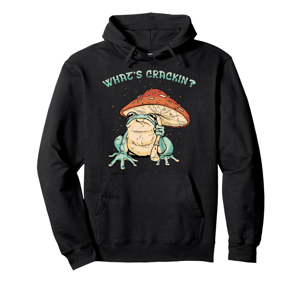 Whats Crackin Indie Aesthetic Pop Art Hoodie - Fun Novelty Design Men Women - T-Shirt, Sweatshirt, Hoodie