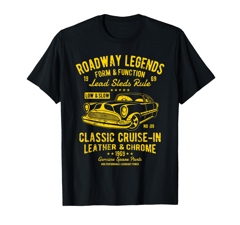 Automotive Nostalgia Car Cruise Distressed T-Shirt - Trendy Graphic Unisex - T-Shirt, Sweatshirt, Hoodie