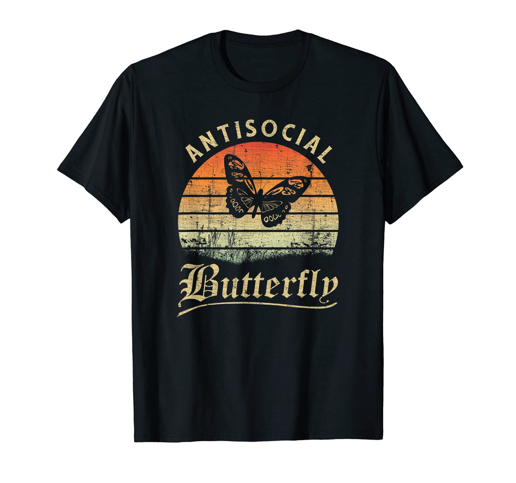 Antisocial Butterfly Grunge Fairycore T-Shirt - Streetwear Style Men Women - T-Shirt, Sweatshirt, Hoodie