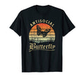 Antisocial Butterfly Grunge Fairycore T-Shirt - Streetwear Style Men Women - T-Shirt, Sweatshirt, Hoodie
