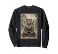 Meditation Samurai Cat Ukiyo E Edo Sweatshirt - Trendy Graphic Men Women - T-Shirt, Sweatshirt, Hoodie