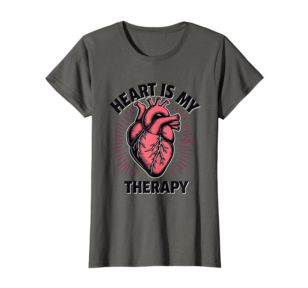 Heart Is My Therapy Self Care T-Shirt - Casual Everyday Wear for Adults - T-Shirt, Sweatshirt, Hoodie