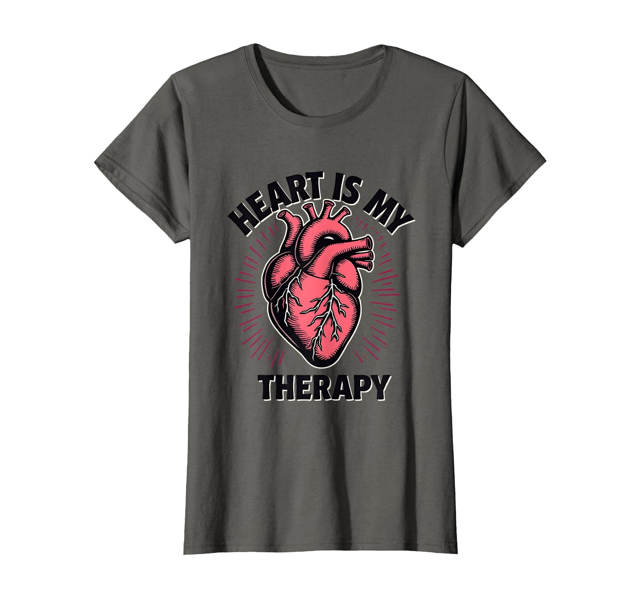 Heart Is My Therapy Self Care T-Shirt - Casual Everyday Wear for Adults - T-Shirt, Sweatshirt, Hoodie