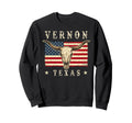 Vernon Texas Western Patriotic Sweatshirt - Minimalist Print Men Women - T-Shirt, Sweatshirt, Hoodie