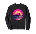 Palm Tree Vinyl Record Vaporwave Sweatshirt - Aesthetic Graphic for Adults - T-Shirt, Sweatshirt, Hoodie