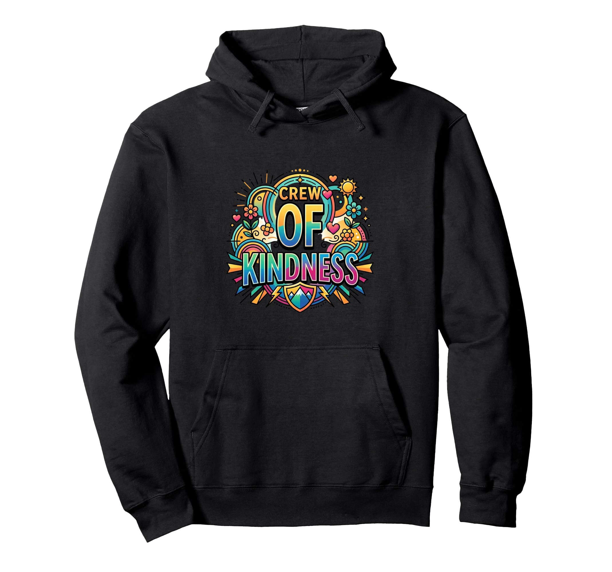 Crew Kindness Unity Support Concept Hoodie - Casual Everyday Wear Men Women - T-Shirt, Sweatshirt, Hoodie