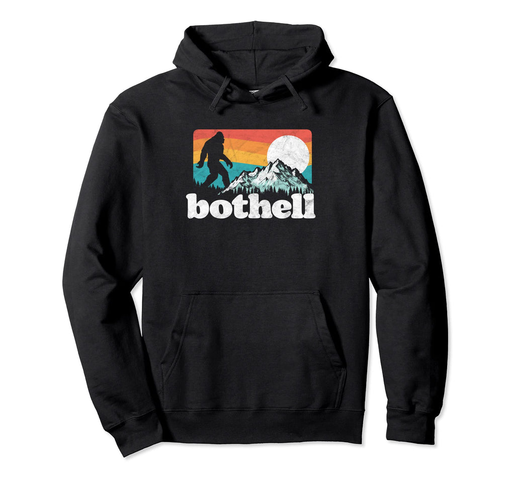 Bothell West Washington Bigfoot Mountains Hoodie - Graphic Print Men Women - T-Shirt, Sweatshirt, Hoodie