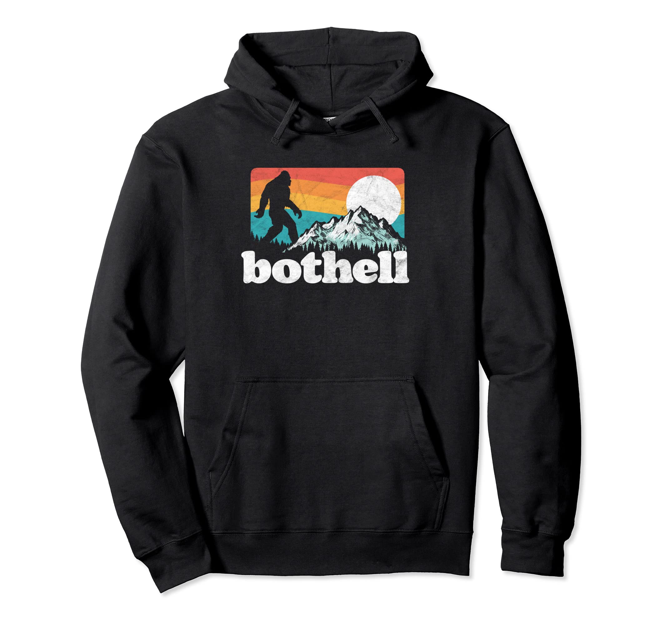 Bothell West Washington Bigfoot Mountains Hoodie - Graphic Print Men Women - T-Shirt, Sweatshirt, Hoodie