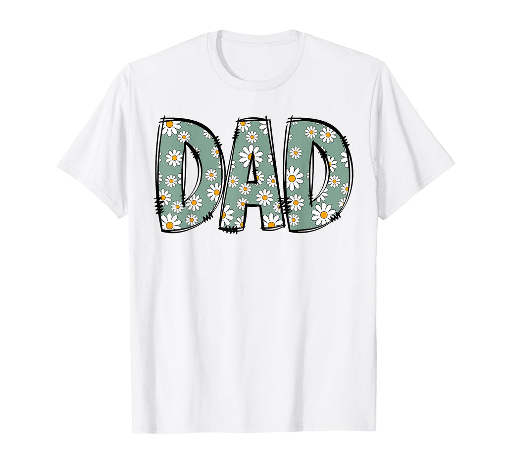 Dad Colorful Flowers Groovy Daisy T-Shirt - Streetwear Style for Adults - T-Shirt, Sweatshirt, Hoodie