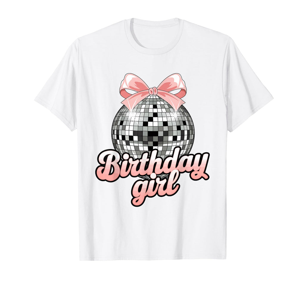 Birthday Coquette Bow Disco Ball T-Shirt - Streetwear Style Men Women - T-Shirt, Sweatshirt, Hoodie