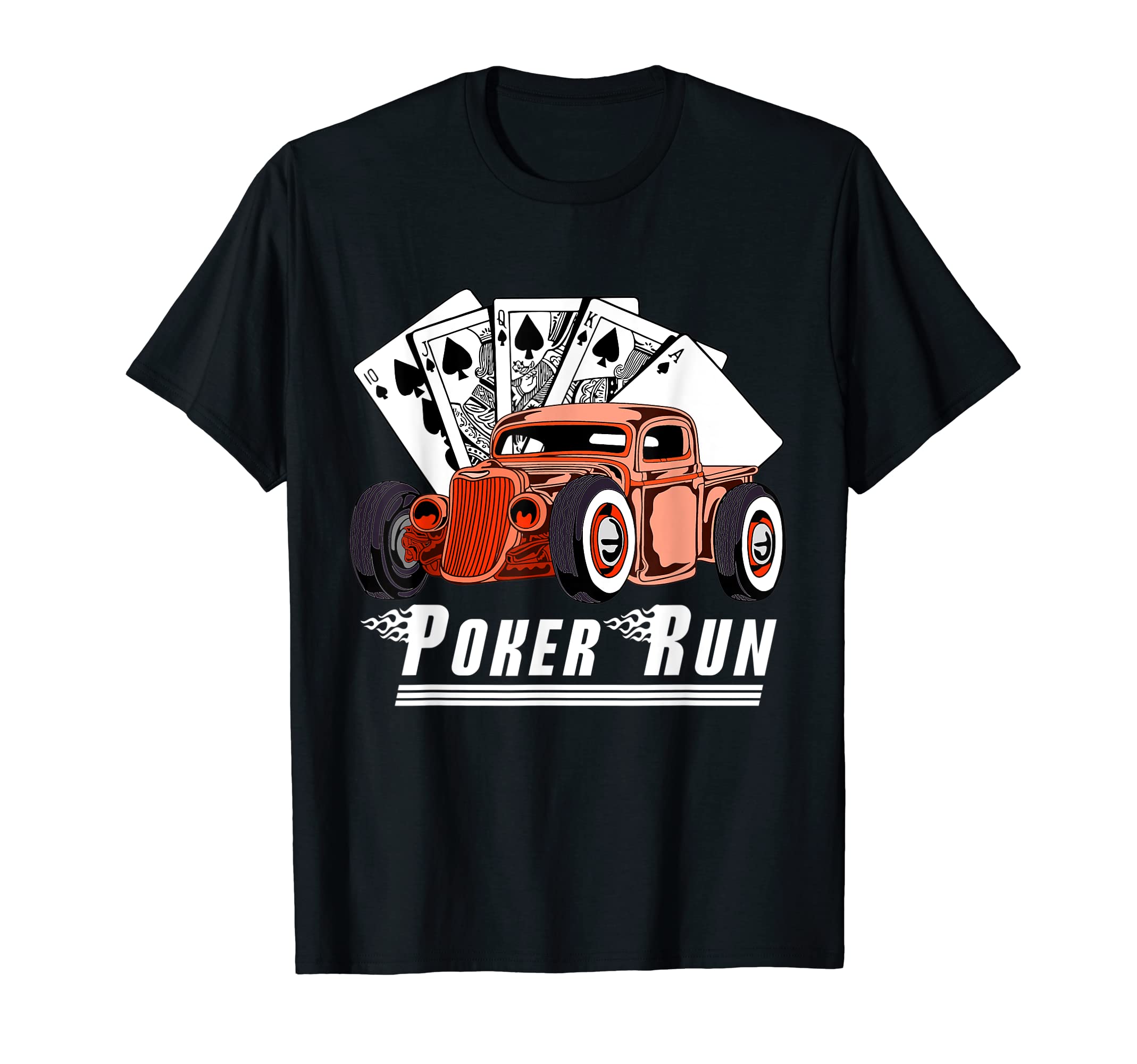 Rat Rod Poker Run Car Show Hot Rod T-Shirt - Aesthetic Graphic Men Women - T-Shirt, Sweatshirt, Hoodie