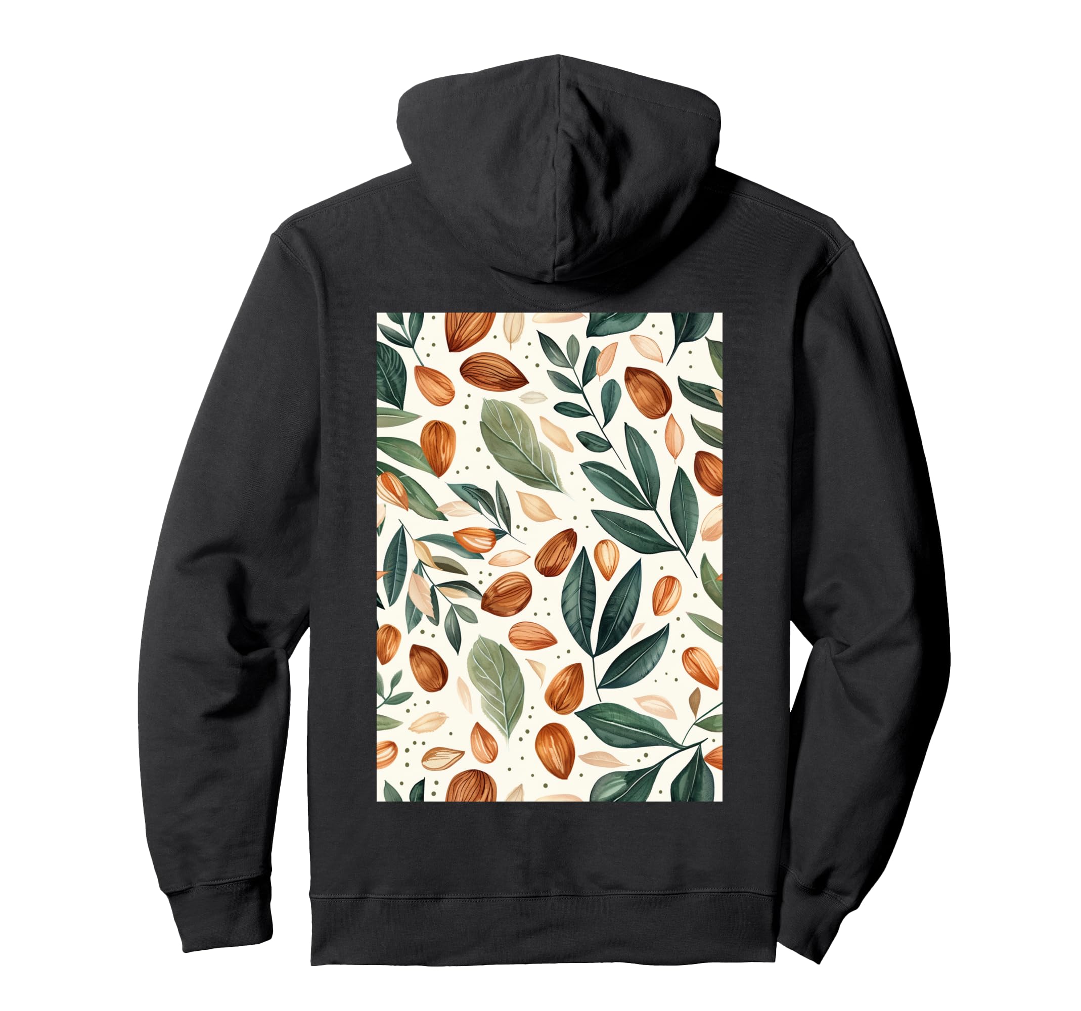 Pattern Art Almond Hoodie - Streetwear Style Unisex - T-Shirt, Sweatshirt, Hoodie