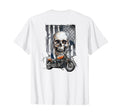 Biker Grunge Skull And Flag Motorcycle T-Shirt - Custom Art Print Men Women - T-Shirt, Sweatshirt, Hoodie
