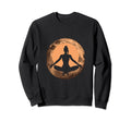 Yoga Yogi Moon Spiritual Sweatshirt - Fun Novelty Design for Adults - T-Shirt, Sweatshirt, Hoodie