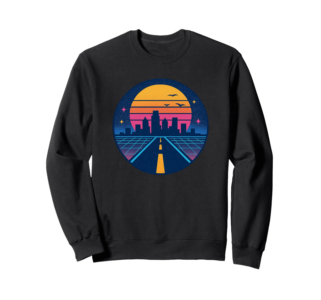 Road Sunset 70S 80S Nostalgic Sweatshirt - Streetwear Style Men Women - T-Shirt, Sweatshirt, Hoodie