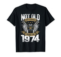 Motorcycle Biker Birthday Built 1974 T-Shirt - Custom Art Print Men Women - T-Shirt, Sweatshirt, Hoodie