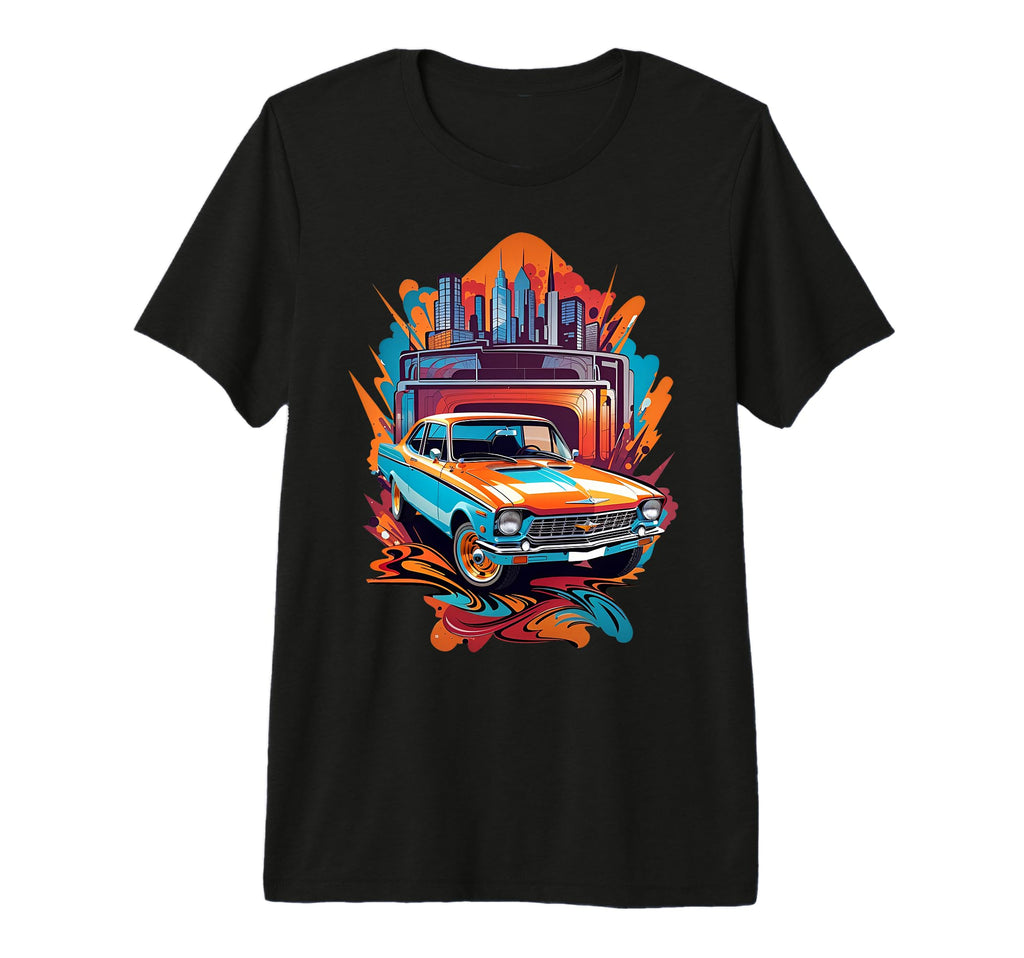 Cars Old Car Tri Blend T-Shirt - Minimalist Print Men Women - T-Shirt, Sweatshirt, Hoodie