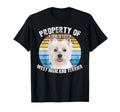 West Highland Terrier Westie Property T-Shirt - Custom Art Print Men Women - T-Shirt, Sweatshirt, Hoodie