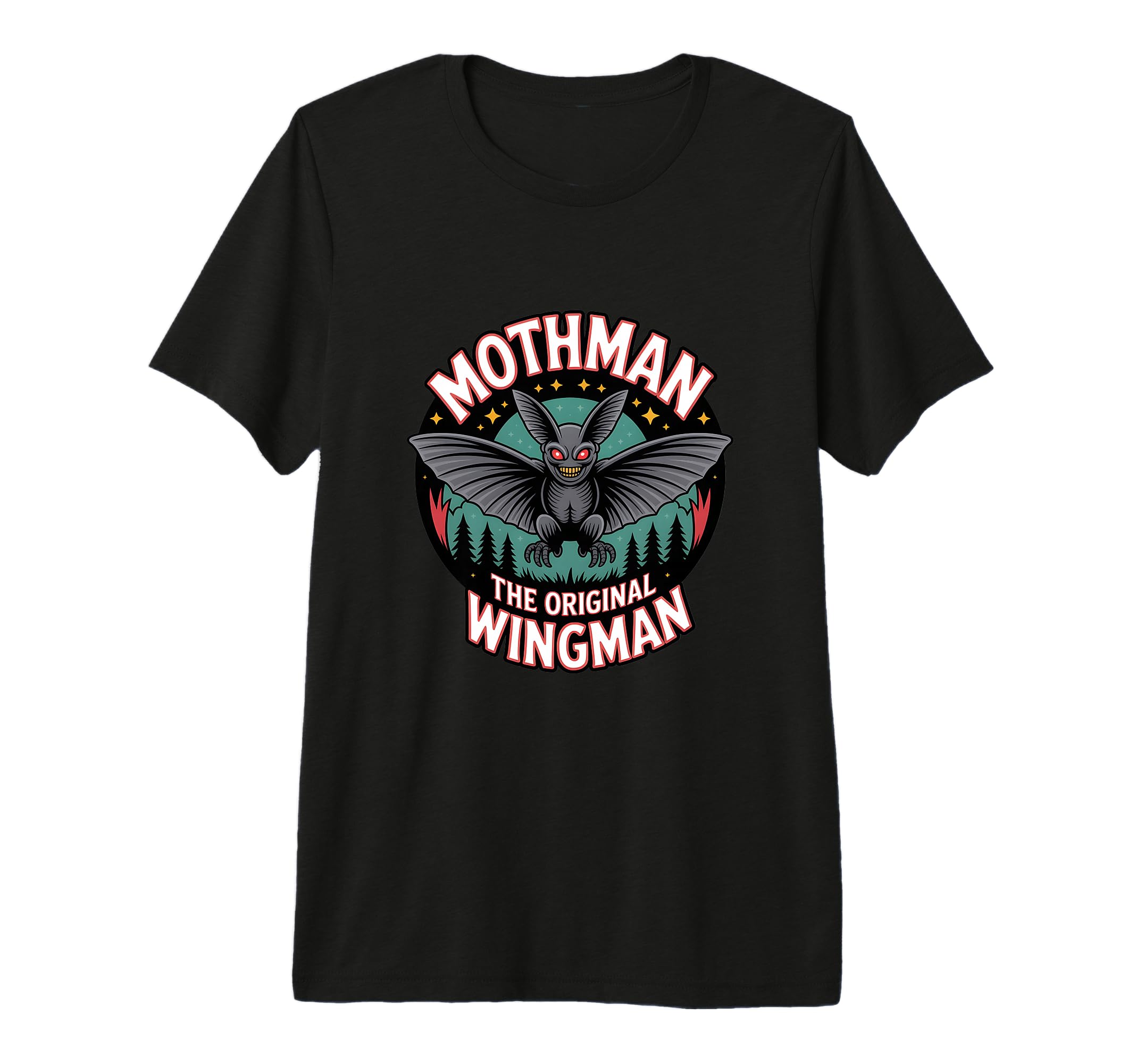 Moth Mann Cryptid Anti Social T-Shirt - Custom Art Print for Adults - T-Shirt, Sweatshirt, Hoodie