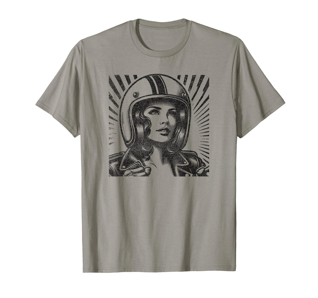 Female Motorcycle Freedom Rider T-Shirt - Minimalist Print for Adults - T-Shirt, Sweatshirt, Hoodie