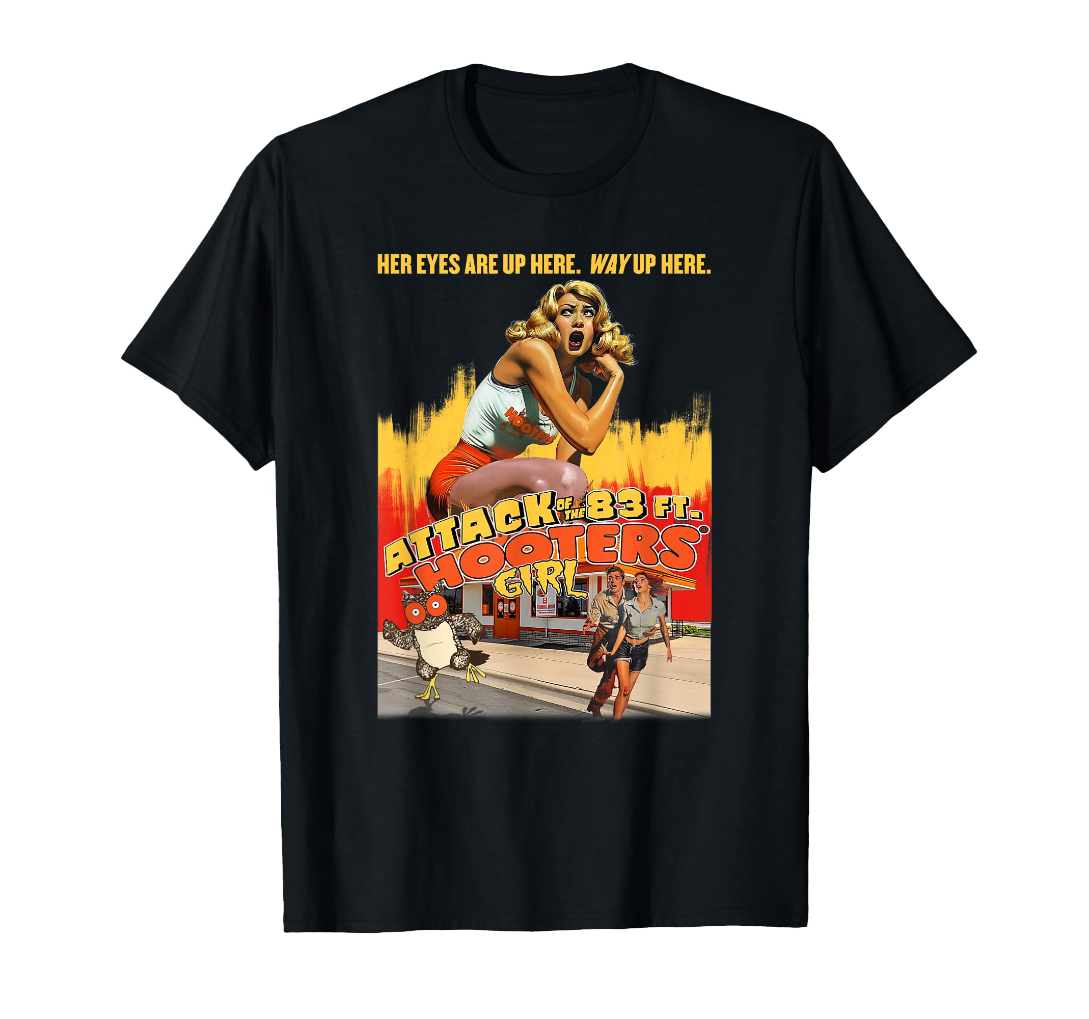 Hooters Attack 83Ft Hooters Funny B Movie T-Shirt - Streetwear Style Unisex - T-Shirt, Sweatshirt, Hoodie