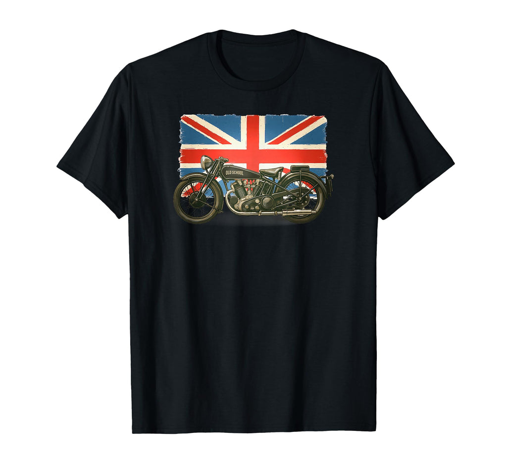 Old School British 1930 Motorcycle T-Shirt - Novelty Apparel Unisex - T-Shirt, Sweatshirt, Hoodie