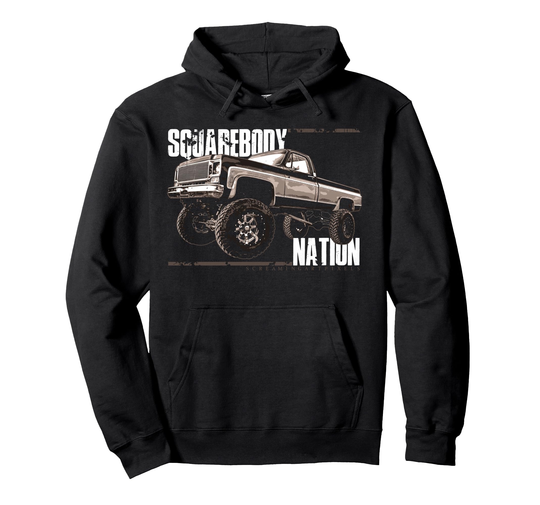 Squarebody Square Body Hoodie - Fun Novelty Design for Adults - T-Shirt, Sweatshirt, Hoodie