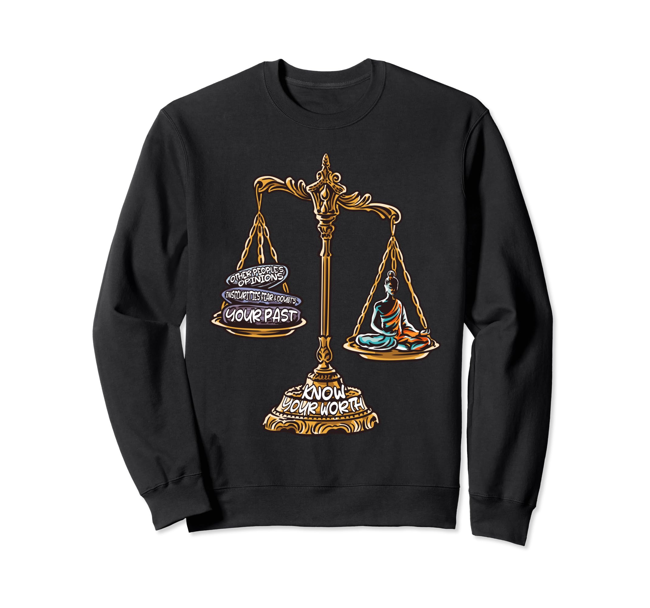 Mindfulness Meditation Your Worth Sweatshirt - Novelty Apparel Unisex - T-Shirt, Sweatshirt, Hoodie
