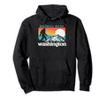 Bothell West Washington 80S Bigfoot Hoodie - Minimalist Print Men Women - T-Shirt, Sweatshirt, Hoodie